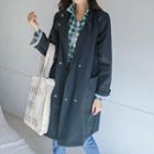 Stand-collar Snap-button Cotton Coat