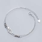 Hand Gesture Layered Bracelet 1pc - Silver - One Size