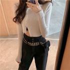 Set: High-waist Harem Jeans + Belt Bag