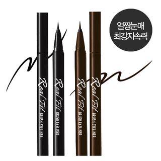 W.lab - Real Fit Brush Eyeliner Real Black
