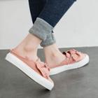 Bow-accent Mule Sneakers