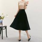 Chain-trim A-line Skirt
