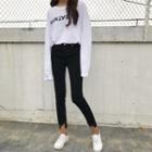 Ring Detail Slim-fit Jeans