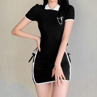 Ribbon Polo Dress