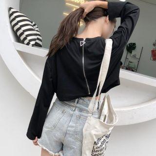 Long Sleeve Cropped Top