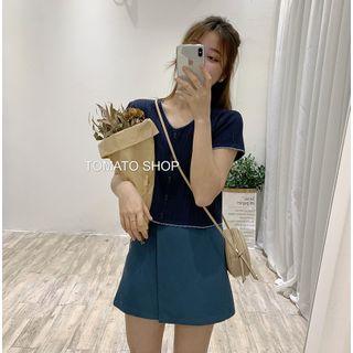 High Waist Plain Skirt