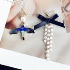 Bow & Bird Non-matching Earring