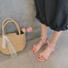 Bow Accent Flat Sandals