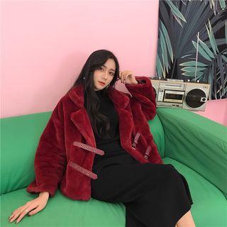Buckled Fleece Coat