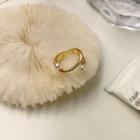 Faux Pearl Ring 1 Pc - Gold - One Size