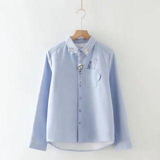 Embroidered Buttoned Shirt