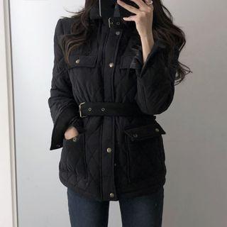 Pocket Detail Tie-waist Jacket