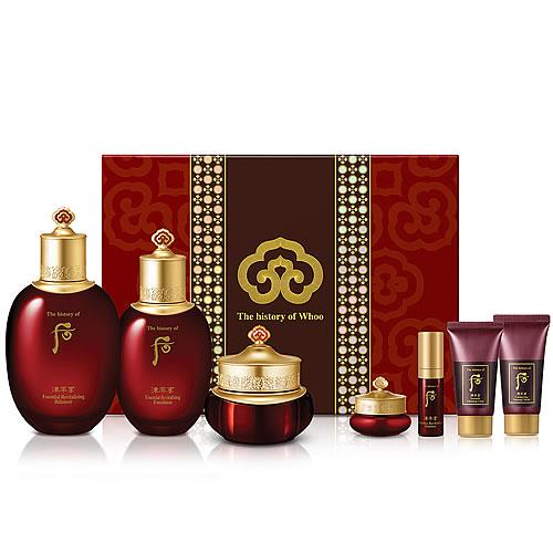 The History Of Whoo - Jinyulhyang Jinyul Set: Balancer 150ml + Lotion 110ml + Jinyulgo 30ml + Eye 4ml + Foam 13ml + Mask 17ml + Essence 5ml 7 Pcs