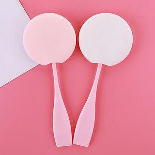 Powder Puff With Handle Pink - One Size