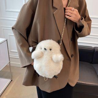 Fluffy Plush Chain Crossbody Bag