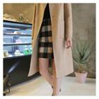 Single-breasted Wool Coat Beige - M