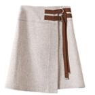 Strap Detail A-line Skirt