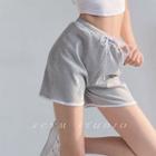 Contrasted Drawcord Shorts
