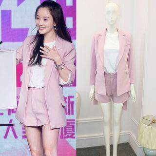 Short-sleeve T-shirt/blazer/shorts