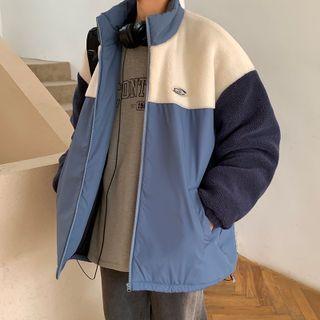 Fleece Panel Color Block Jacket