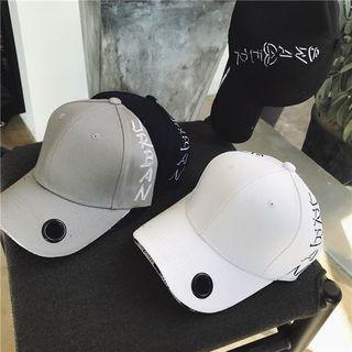 Embroidery Contrast-trim Baseball Cap