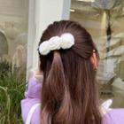 Flower Faux Suede Hair Clip