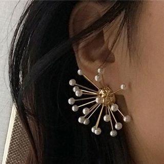 Faux Pearl Firework Single Earring