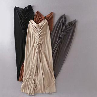 Shirred Plain Skirt