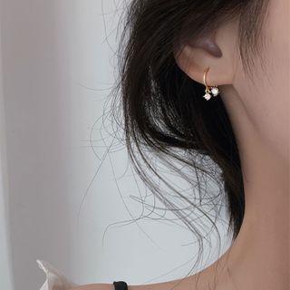 Sterling Silver Rhinestone Stud Earring 1 Pair - Eh0619 - Gold - One Size