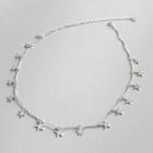925 Sterling Silver Star Necklace Platinum - One Size