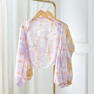 Tie-dyed Chiffon Jacket