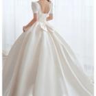 Short-sleeve Wedding Ball Gown / Set