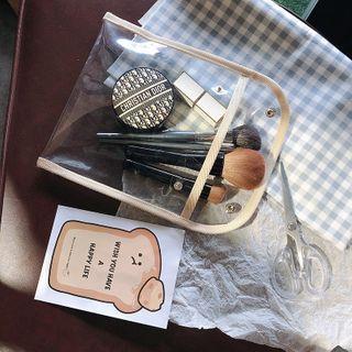 Transparent Pvc Pouch Almond - One Size