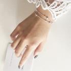 Layered Star Bracelet Silver - One Size