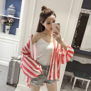 Striped Loose Fit Long Shirt