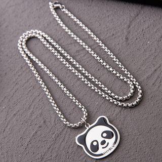 Panda Steel Necklace Silver - One Size