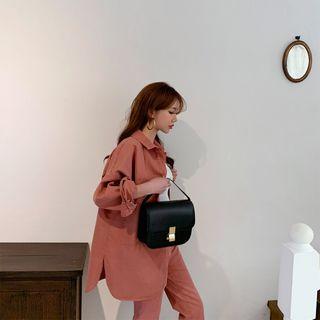 Big-pocket Front Long Shirt