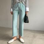 Pastel Washed Straight Pants