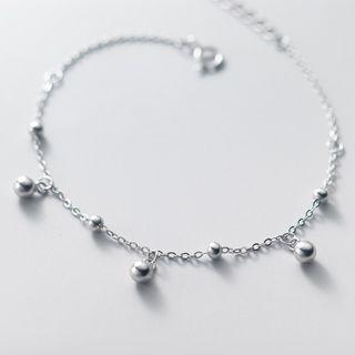 Bead Sterling Silver Bracelet 1 Piece - S925 Silver - Silver - One Size