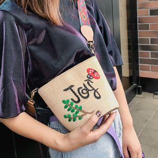 Print Mini Bucket Bag