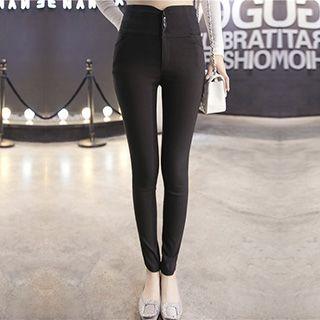 Cross Back High-waist Skinny Pants