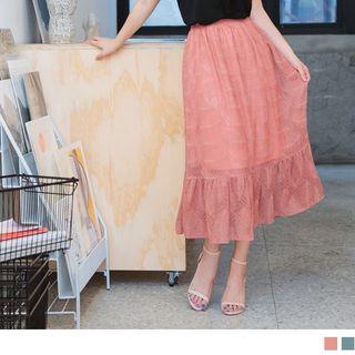 Lace Mermaid Maxi Skirt