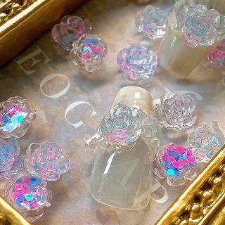Rose Nail Art Decoration