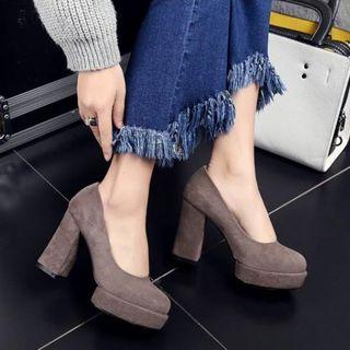 Genuine Leather High-heel Stilettos