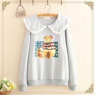 Bear Printed Pullover