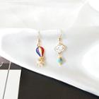 Non-matching Hot Air Balloon & Cloud Dangle Earring