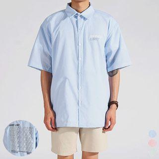 Drift Out Printed Short-sleeve Boxy Shirt