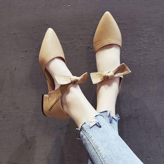 Faux Leather Ankle Ribbon Strap Sandals
