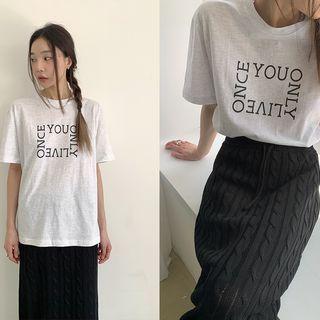 You Only Live Once Letter T-shirt