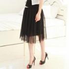 Band-waist Tulle Skirt